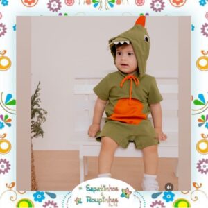 Kafca  Baby – Fantasia infantil Dino - Imagem 5