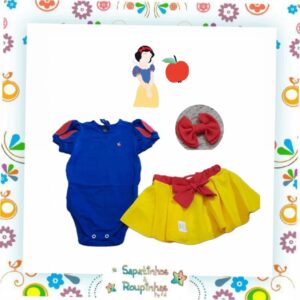Kafca  Baby – Fantasia infantil Branca de Neve - Imagem 3
