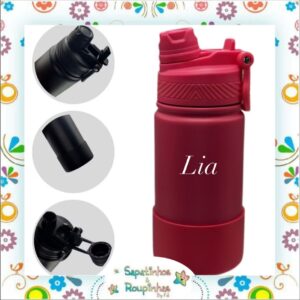 S&R - Garrafa Térmica 350ml sem Canudo com base de silicone personalizada - Imagem 11