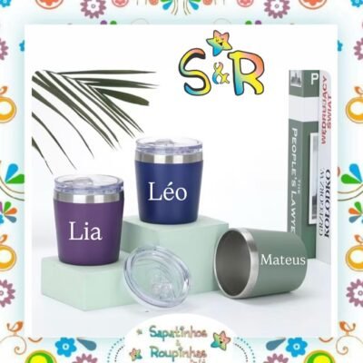 S&R - Copo Térmico Personalizado 260ml – Versatilidade e Estilo para o Seu Dia a Dia