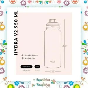 Pacco – Kit Garrafa Térmica 950ml e Capa G Alta com gravação a laser - Imagem 7