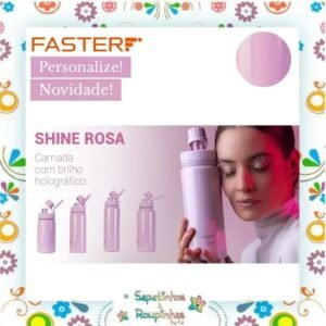 Faster – Kit Garrafa Térmica 900ml, Capa Silicone com gravação a laser - Imagem 4