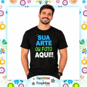Blusas Adulto Algodão Tradicional unissex Personalizadas em DTF - Imagem 3