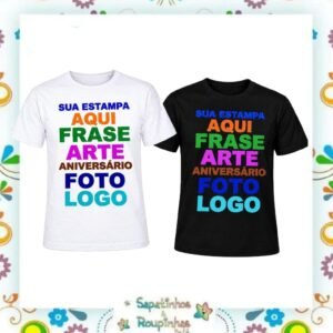 Blusas Adulto Unissex Personalizadas em DTF 100% Poliéster