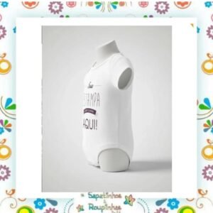Body Bebê Tradicional Poliéster Unissex Personalizado em DTF - Imagem 4