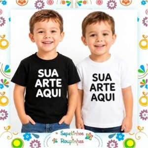 Blusas Infantil Personalizadas em DTF 100% Poliéster