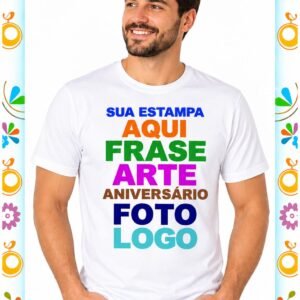 Blusas Adulto unissex Personalizadas em DTF 100% Algodão - Imagem 3