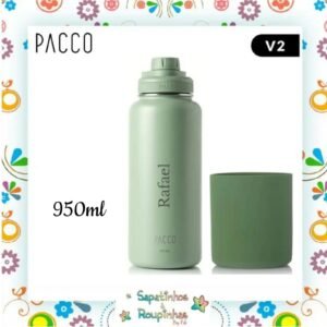 Pacco – Kit Garrafa Térmica 950ml e Capa G Alta com gravação a laser