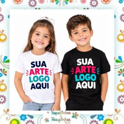 Blusas Infantil Tradicional Poliéster Personalizadas em DTF
