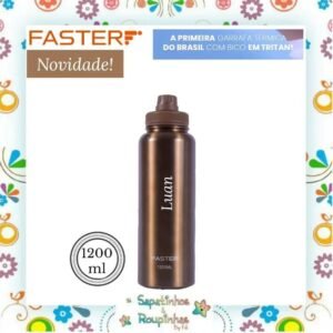 Faster – Kit Garrafa Térmica 1200ml Capa G com gravação a laser - Imagem 3